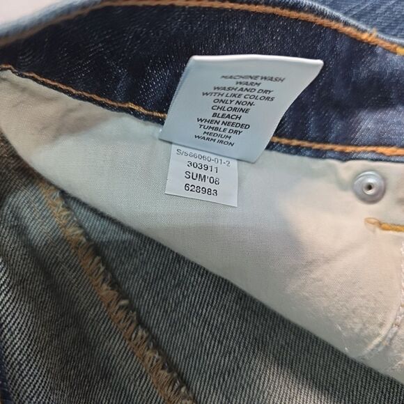 Old Navy At Waist Cropped Capri Jeans Women's size 8 Stretch Peddle Pushers - Picture 10 of 10